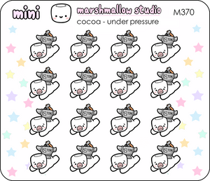 MINI STICKERS - COCOA UNDER PRESSURE - PLANNER STICKERS - M370 - Marshmallow Studio