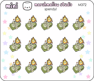 MINI STICKERS - "SPENDY" - PLANNER STICKERS - M372