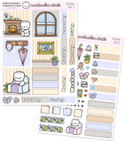 MALLOW PLANNER / HOBO COUSIN - WEEKLY KIT - WINTER 2025 - PLANNER STICKERS - (2 PG) S1076 - Marshmallow Studio