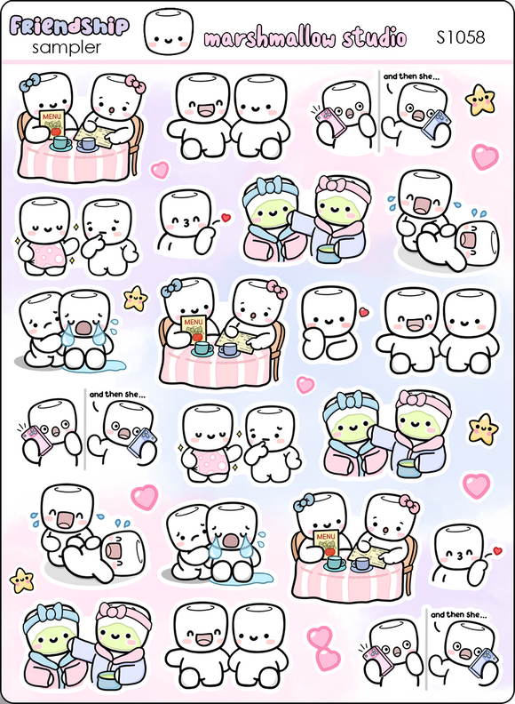 FRIENDSHIP SAMPLER - PLANNER STICKERS - S1058 - Marshmallow Studio