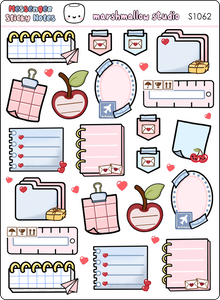 MESSENGER STICKY NOTES - PLANNER STICKERS - S1062 - Marshmallow Studio