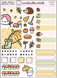 MALLOW PLANNER / HOBO COUSIN - WEEKLY KIT - AUTUMN 2025 - PLANNER STICKERS - (2 PG) S1075 - Marshmallow Studio