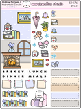 MALLOW PLANNER / HOBO COUSIN - WEEKLY KIT - WINTER 2025 - PLANNER STICKERS - (2 PG) S1076 - Marshmallow Studio