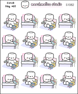COCOA - DAY OFF - PLANNER STICKERS - S1082 - Marshmallow Studio