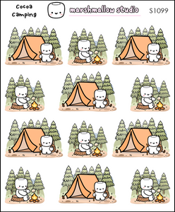 COCOA CAMPING - PLANNER STICKERS - S1099 - Marshmallow Studio