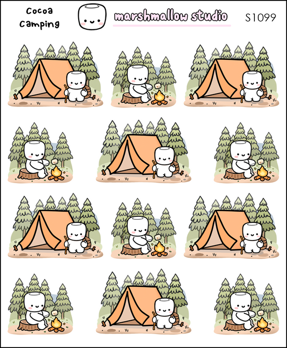 COCOA CAMPING - PLANNER STICKERS - S1099 - Marshmallow Studio