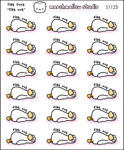 FLAT DUCK - FLAT OUT - PLANNER STICKERS - S1125