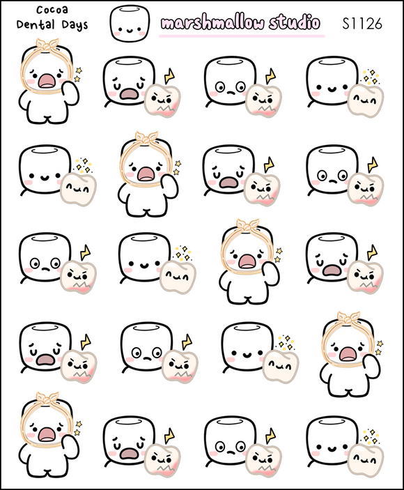 COCOA DENTAL DAYS - PLANNER STICKERS - S1126