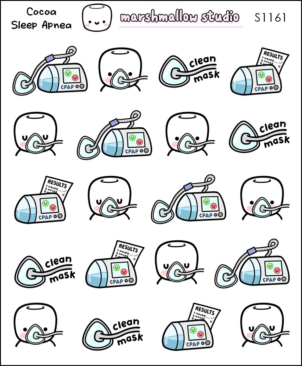 COCOA - SLEEP APNEA STICKERS - S1161
