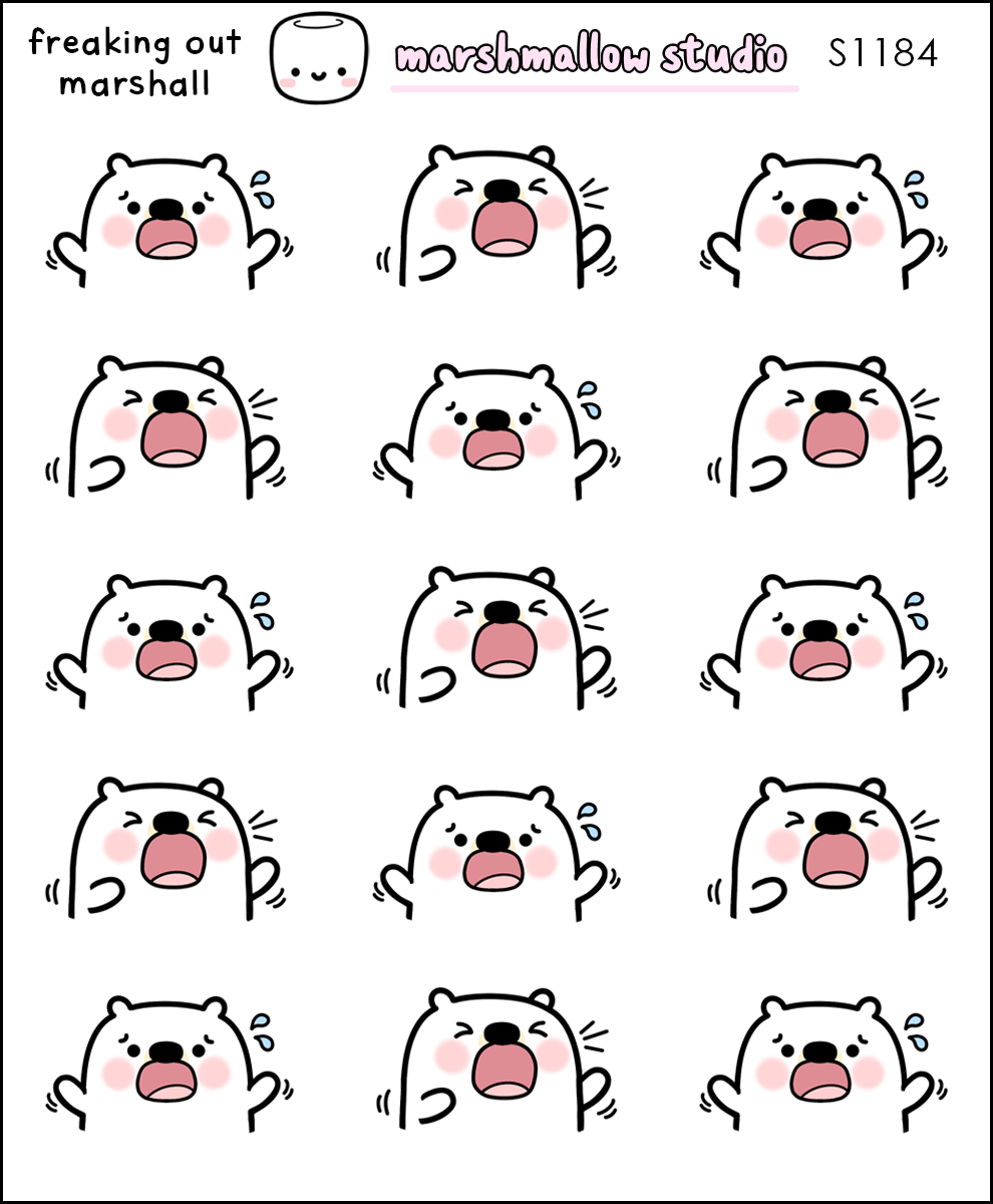 FREAKING OUT MARSHALL STICKERS - S1184