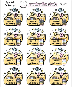 SPECIAL DELIVERY -  PLANNER STICKERS - S362 - Marshmallow Studio