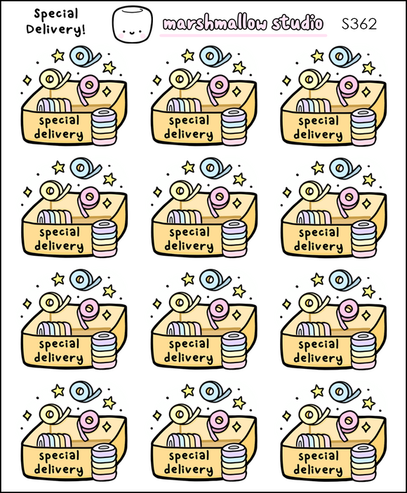 Sticker Hand Delivery SPECIAL DELIVERY STICKERS - S362