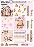 MALLOW PLANNER / HOBO COUSIN - WEEKLY KIT - PLANNER STICKERS - S536 (2 pgs) - Marshmallow Studio