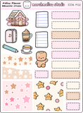 MALLOW PLANNER / HOBO COUSIN - WEEKLY KIT - PLANNER STICKERS - S536 (2 pgs) - Marshmallow Studio