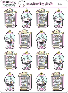 STATIONERY VENDING MACHINES - PLANNER STICKERS - S60 - Marshmallow Studio