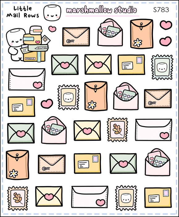 MEDLEY OF MAIL - PLANNER STICKERS - S783 - Marshmallow Studio