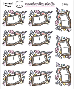 JOURNAL TIME - PLANNER STICKERS - S986 - Marshmallow Studio