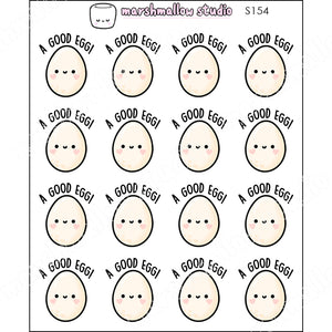 A GOOD EGG! - PLANNER STICKERS - S154 - Marshmallow Studio
