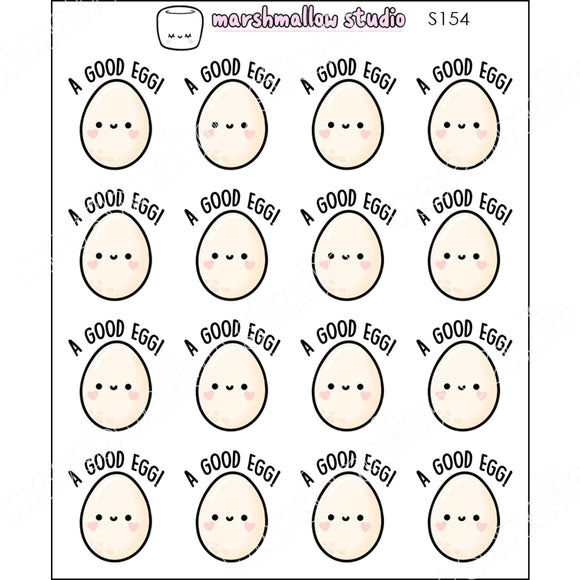A GOOD EGG! - PLANNER STICKERS - S154 - Marshmallow Studio