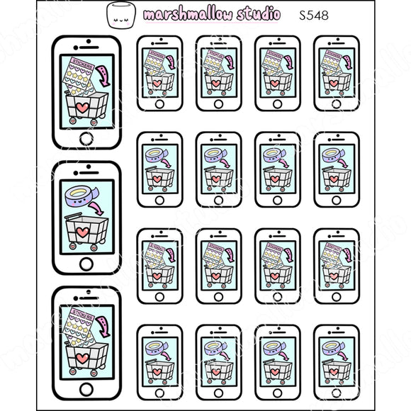 ADD TO CART! - PLANNER STICKERS - S548 - Marshmallow Studio