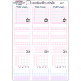 ALL IN ONE SIDEBAR (ESPRESSO) - JUMBO SHEET - PLANNER STICKERS - J007 - Marshmallow Studio