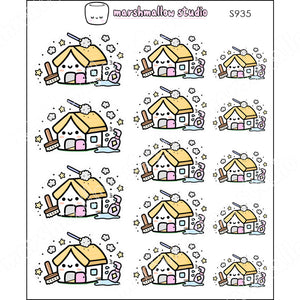 CLEAN HOUSE - PLANNER STICKERS - S935 - Marshmallow Studio