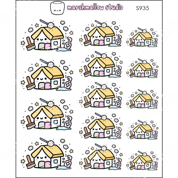 CLEAN HOUSE - PLANNER STICKERS - S935 - Marshmallow Studio