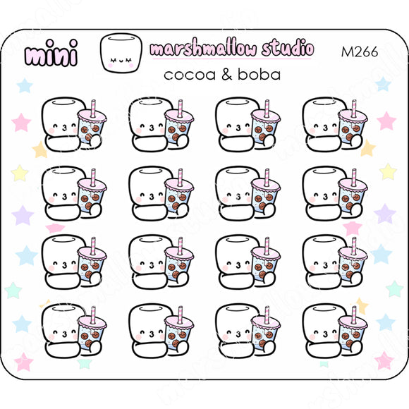 Cocoa & Boba - Mini Stickers Planner M266 New Releases