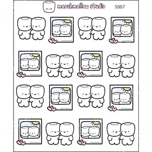 COCOA - COUPLES - PLANNER STICKERS - S887 - Marshmallow Studio