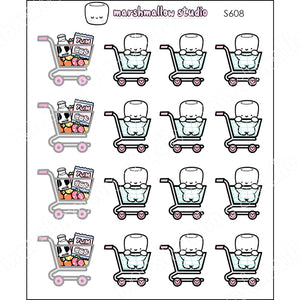 COCOA FOOD SHOP - PLANNER STICKERS - S608 - Marshmallow Studio