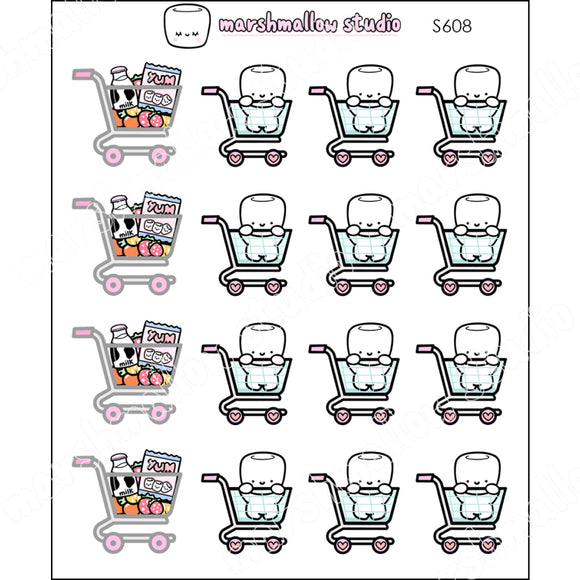 COCOA FOOD SHOP - PLANNER STICKERS - S608 - Marshmallow Studio