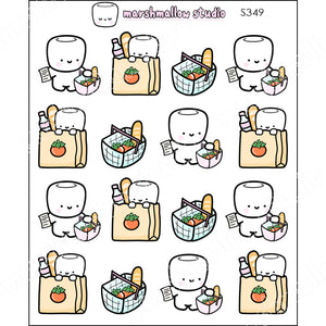 COCOA  - GOT TO GROCERY! - PLANNER STICKERS - S349 - Marshmallow Studio