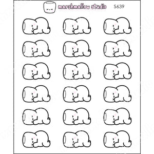 COCOA NAPS - PLANNER STICKERS - S639 - Marshmallow Studio