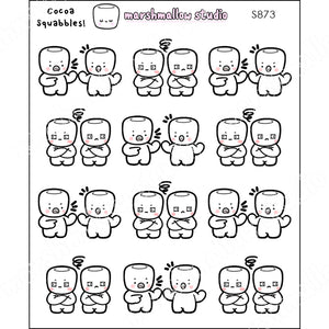 COCOA - SQUABBLES! - PLANNER STICKERS - S873 - Marshmallow Studio