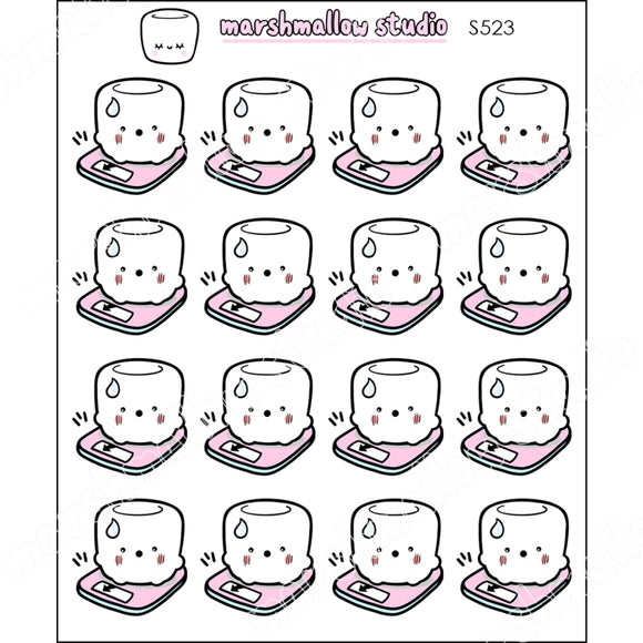 COCOA - WEIGHT FATE - PLANNER STICKERS - S523 - Marshmallow Studio