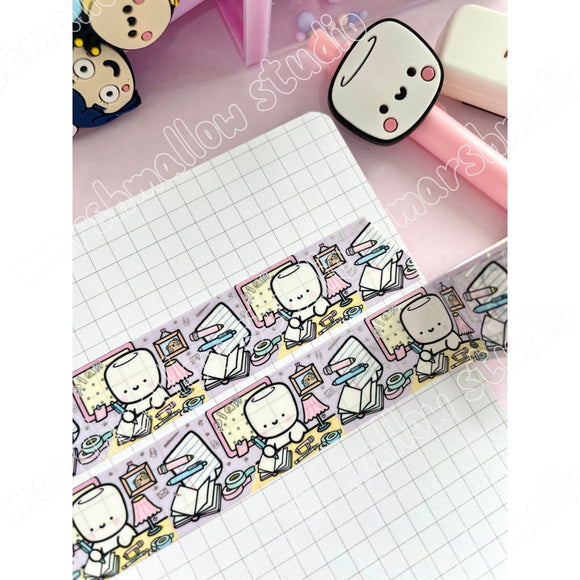 COCOA WRITING DESK - 20mm FOILED WASHI TAPE - LIMITED EDITION - Marshmallow Studio