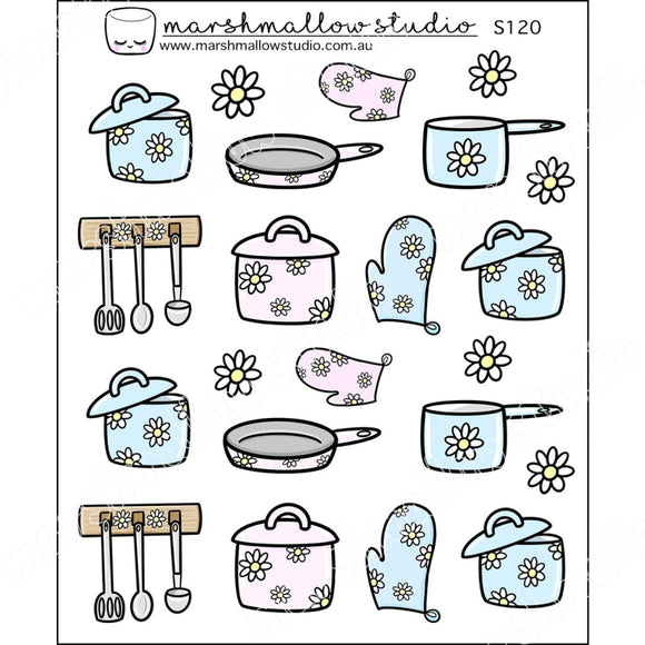COOKING COLLECTION - PLANNER STICKERS - S120 - Marshmallow Studio