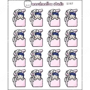 DEBBIE DOWNER - PRESENT! - PLANNER STICKERS - S197 - Marshmallow Studio