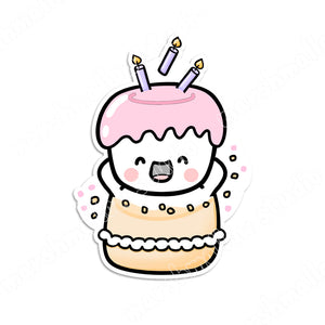 DIGITAL DOWNLOAD - COCOA BIRTHDAY CAKE - Marshmallow Studio