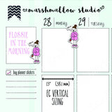 FLOSSIE MORNING PLANNER STICKERS S123 - Marshmallow Studio