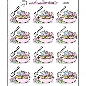 FRECKLE BEAR - FRECKLE LOOPS - PLANNER STICKERS - S830 - Marshmallow Studio