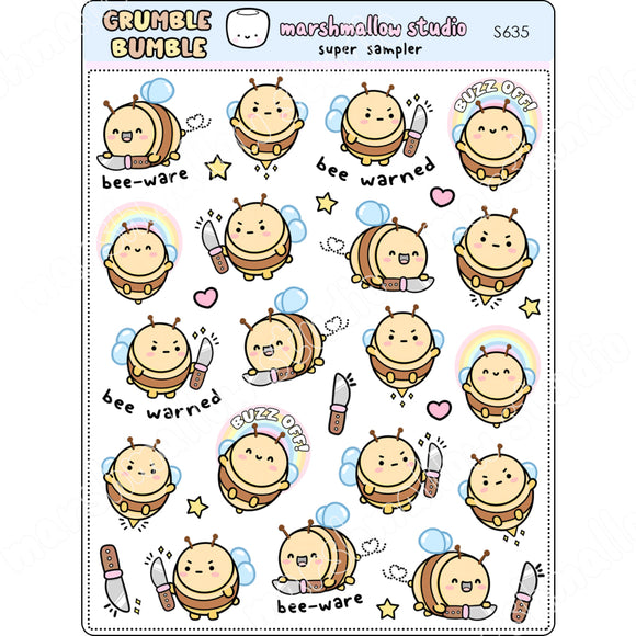 Grumble Bumble - Super Sampler Planner Stickers S635 New Releases