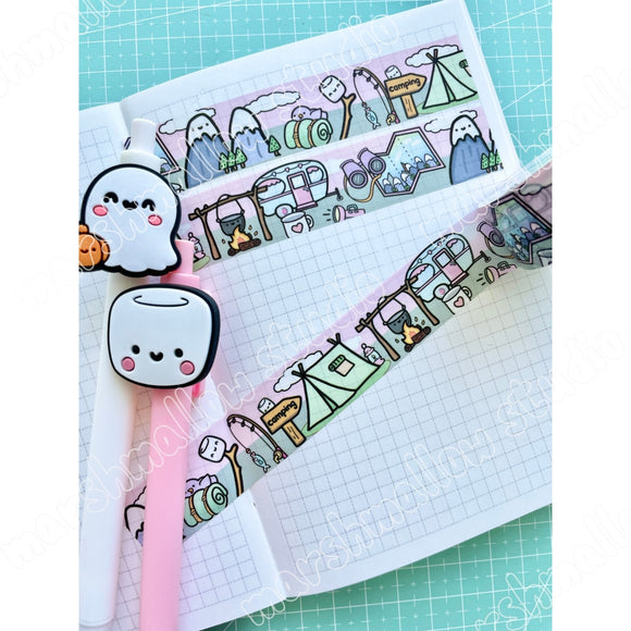 HAPPY CAMPER - 20mm WASHI TAPE - LIMITED EDITION - Marshmallow Studio