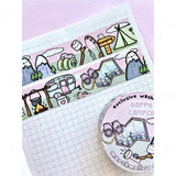 HAPPY CAMPER - 20mm WASHI TAPE - LIMITED EDITION - Marshmallow Studio