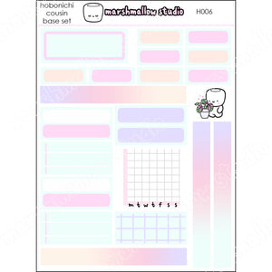 HOBONICHI COUSIN  - BASE KIT (DUSK) - PLANNER STICKERS - S565 - Marshmallow Studio