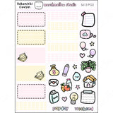 HOBONICHI COUSIN / MALLOW PLANNER - APRIL MONTHLY KIT - PLANNER STICKERS - S613 (2 pgs) - Marshmallow Studio