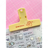 LARGE KAWAII BINDER CLIP - 3 COLOUR OPTIONS - Marshmallow Studio