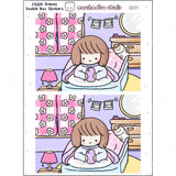 LITTLE SCENE STICKERS - THE NIGHT SCROLLING ONE (DOUBLE BOX) - PLANNER STICKERS - S231 - Marshmallow Studio