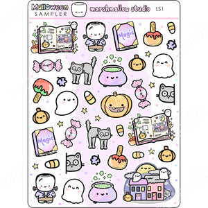 MALLOWEEN 2023 - SPECIAL SAMPLER - PLANNER STICKERS - LS1 - Marshmallow Studio