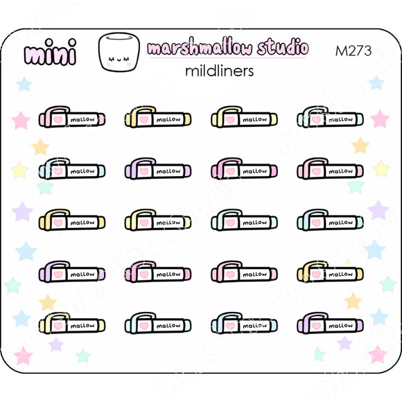 Mildliners - Mini Stickers Planner M273 New Releases